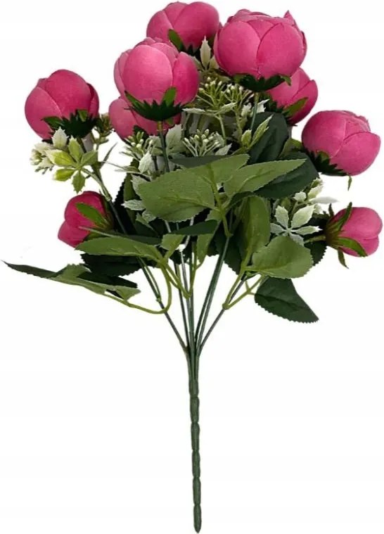 Telihold csokor 35 cm rózsaszín