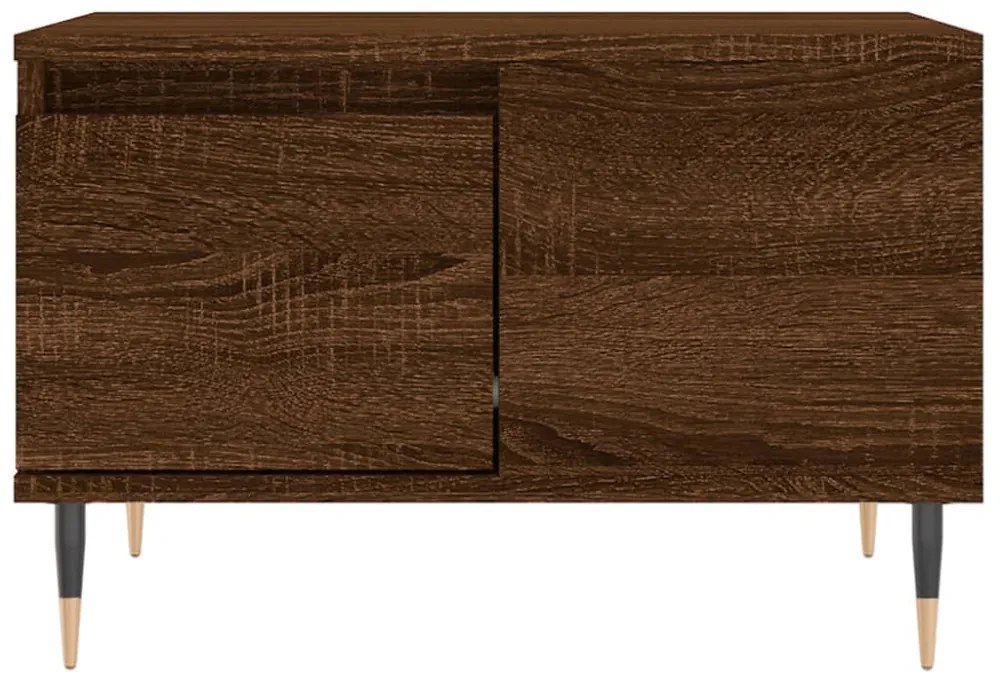 vidaXL barna tölgyszínű szerelt fa dohányzóasztal 55x55x36,5 cm