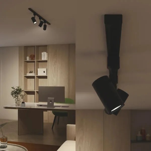 Philips - LED dimmelhető sínes spotlámpa EASYLINK 3xGU10/4,7W/230V 1m fekete