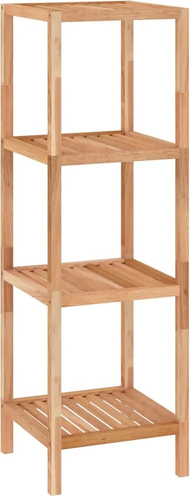 vidaXL tömör diófa fürdőszobapolc 36 x 36 x 112 cm