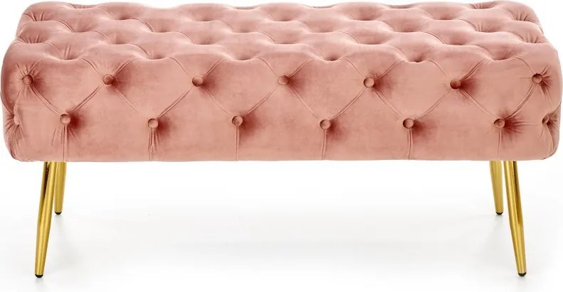 Athena pad rózsaszín bársony