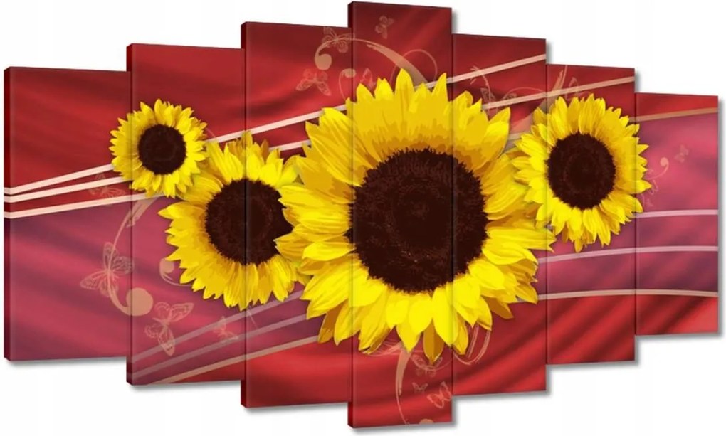 Festmények 140x80 Napfény absztrakt