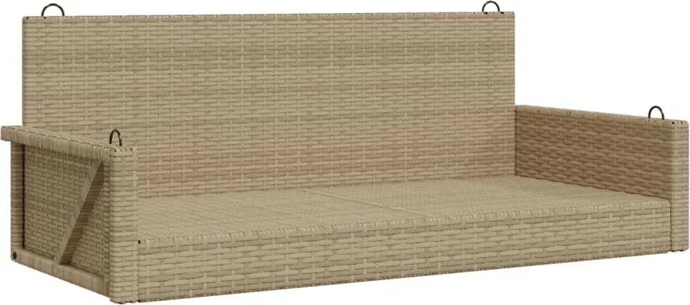 vidaXL bézs polyrattan hintapad 119 x 56 x 48 cm