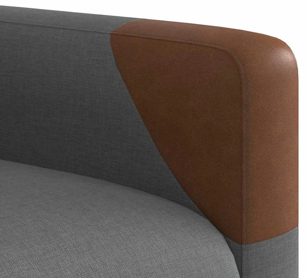 vidaXL Fotel ágy Sötétszürke 69 x 86 x 100 cm szövet