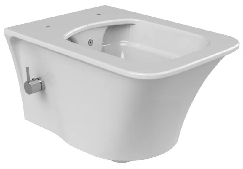 CeraStyle IBIZA fali WC - MATT FEHÉR - BEÉPÍTETT bidé funkcióval - perem nélküli