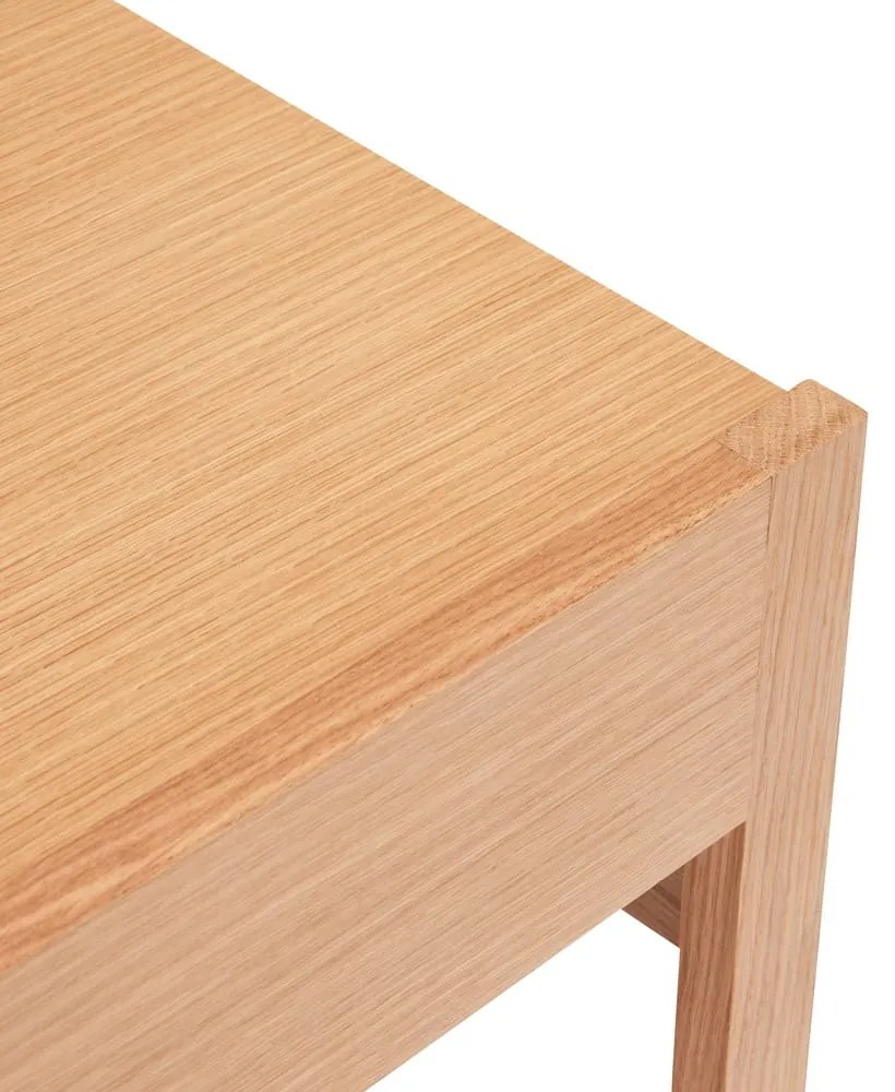 Tárolóasztal tölgyfa dekoros asztallappal 50x50 cm Forma – Hübsch