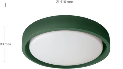Brilagi - MATTEO dimmelhető LED lámpatest, 48 W, 230 V, 3000-6500 K, Ø 41 cm, zöld, távirányítóval