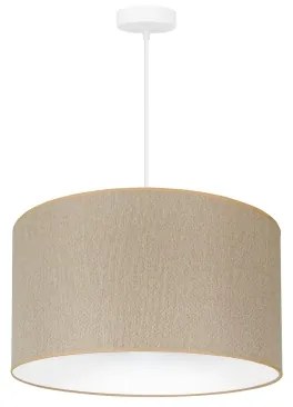 Duolla - Csillár zsinóron ROLLER ECO RECYCLING 1xE27/15W/230V átm. 45 cm krémes