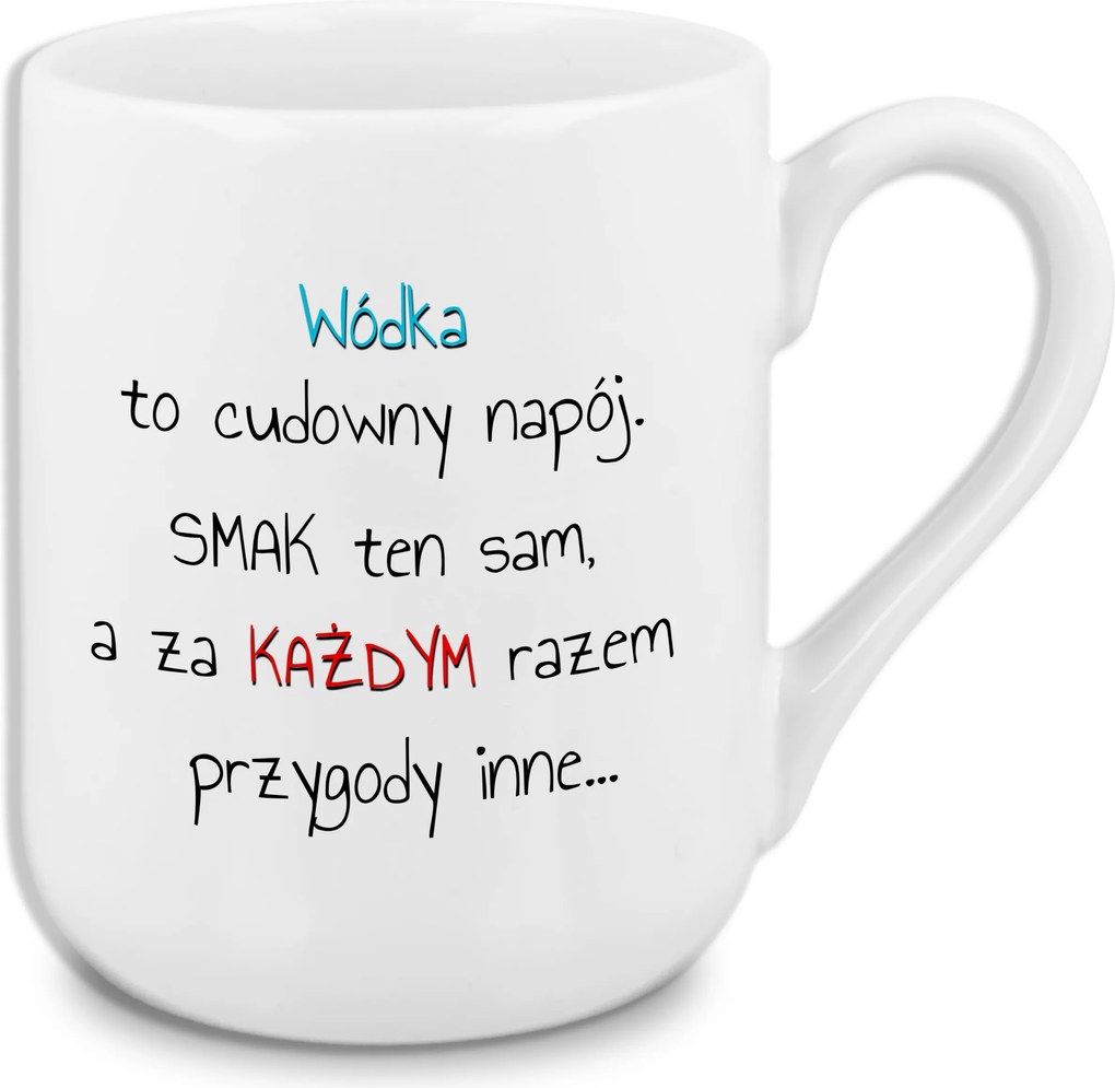 Fehér Bögre Coffee 330ml Ajándék Vodka Csodálatos Ital Mix Vicces Minták