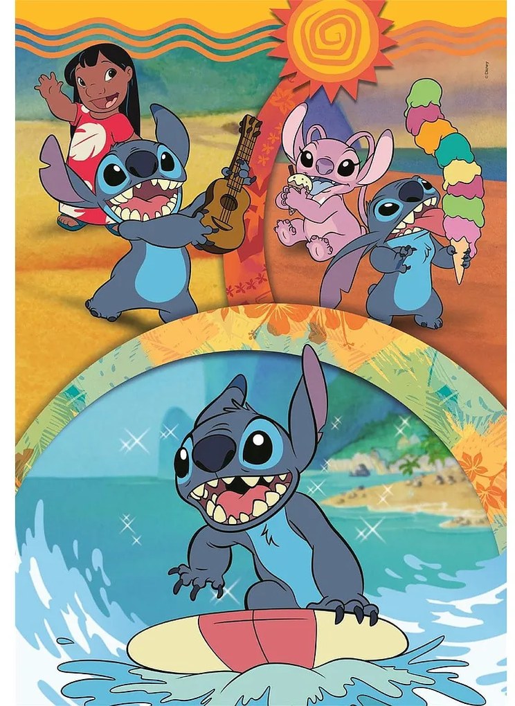 Disney Lilo és Stitch, A csillagkutya Island Vibes 104 db-os puzzle Clementoni