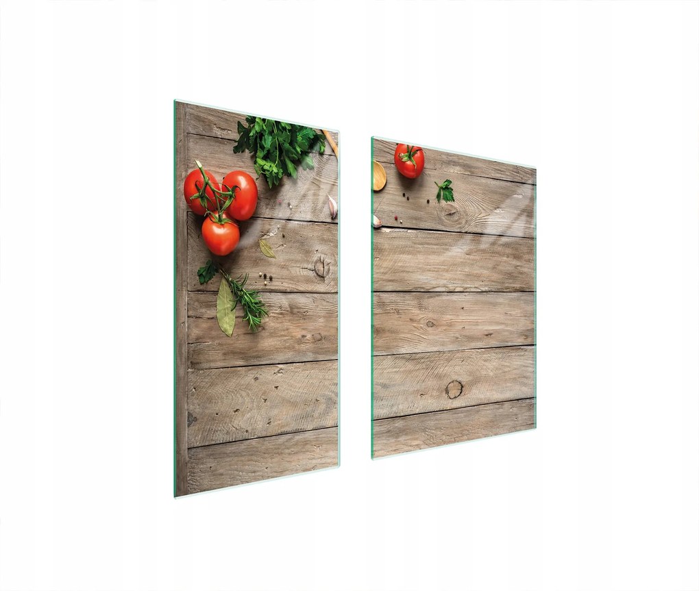 Üveg Védőlap Deszka 75x52 Fa Edzett Üveg