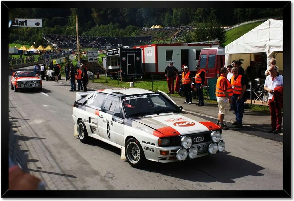 Poszterek 60x40-es keretben Audi Quattro a rally-n