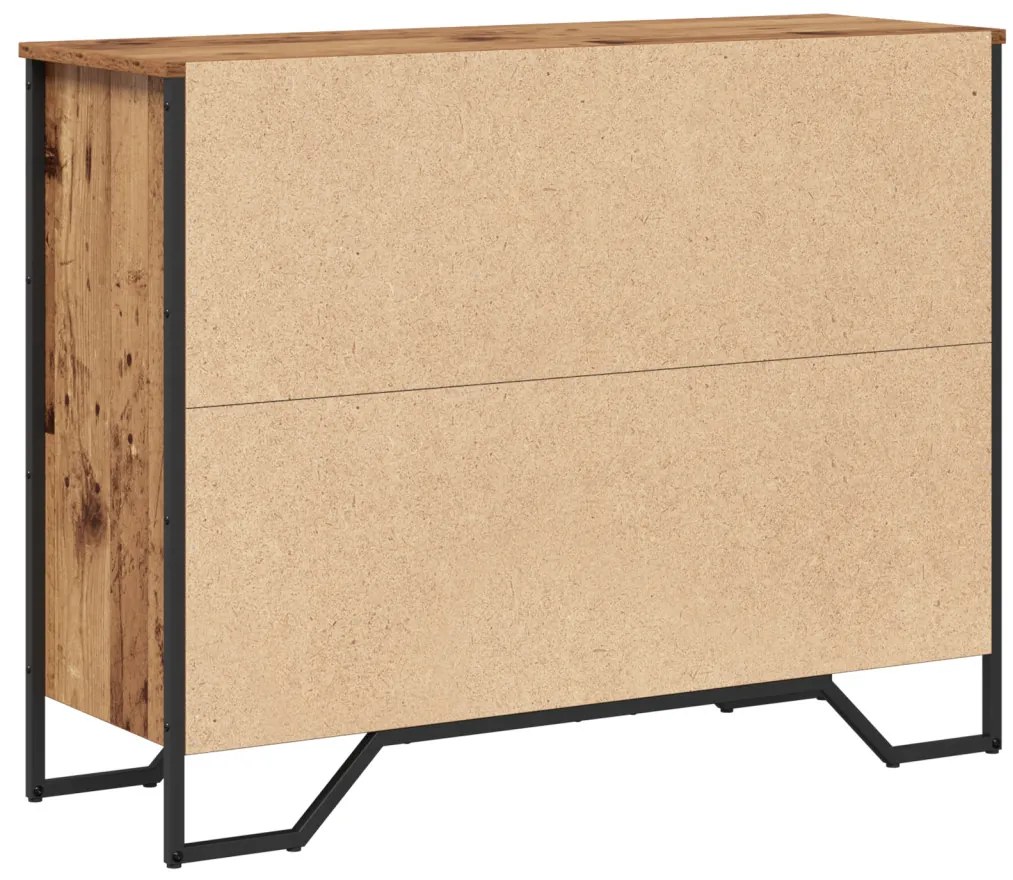 Tálaló Régi Fa Tömörfa 97x32.5x74.5 cm