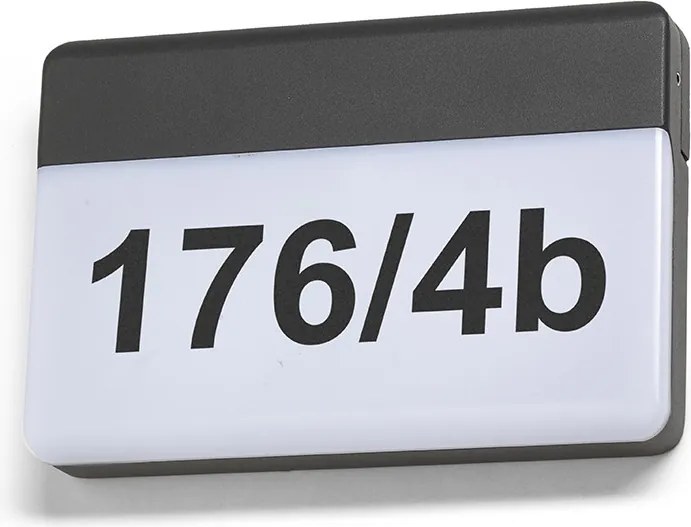 RENDL GAVIN fali lámpa antracit opálakril 230V LED 13W IP65 3000K