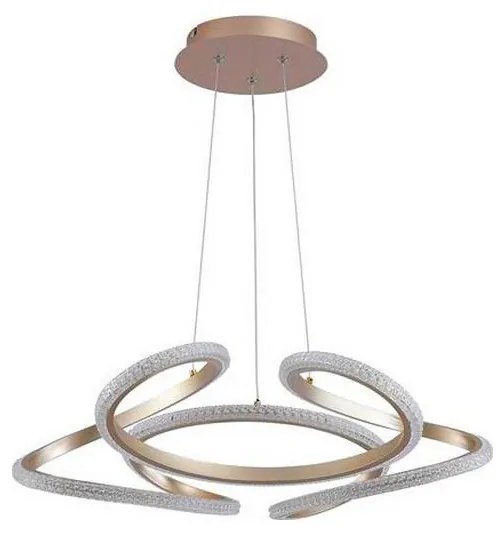 Searchlight 66110CP - LED fényerőszabályozható, kábelre függeszthető csillár DOODLE LED/40W/230V sárgaréz