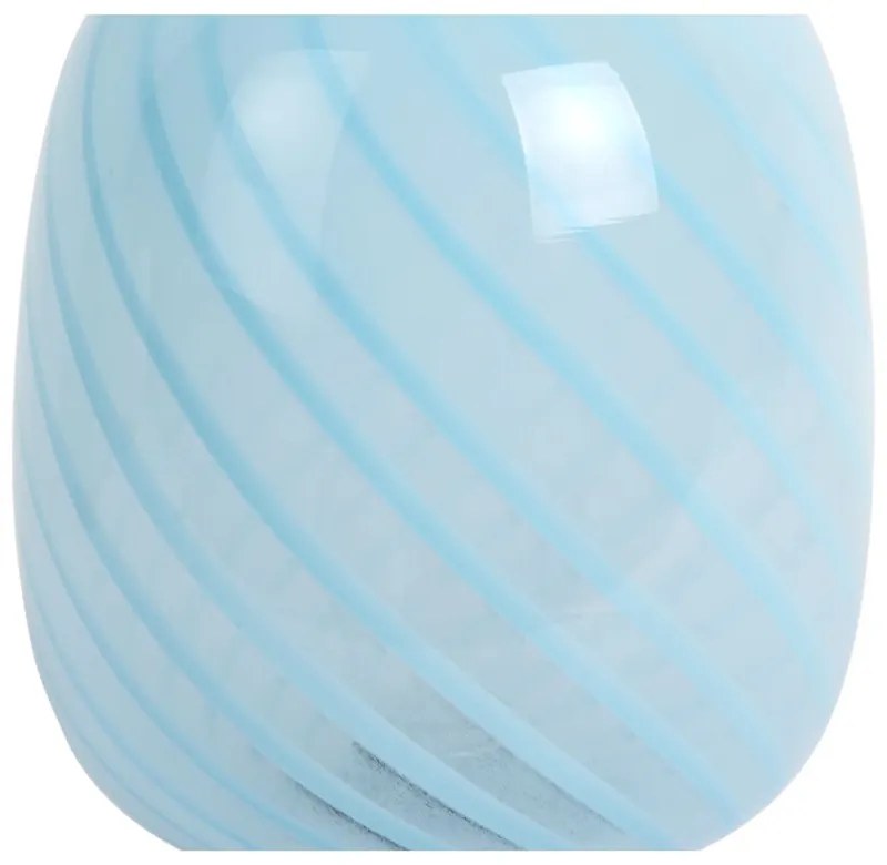 Világoskék asztali lámpa üveg búrával (magasság 20 cm) Summer Globe – Leitmotiv