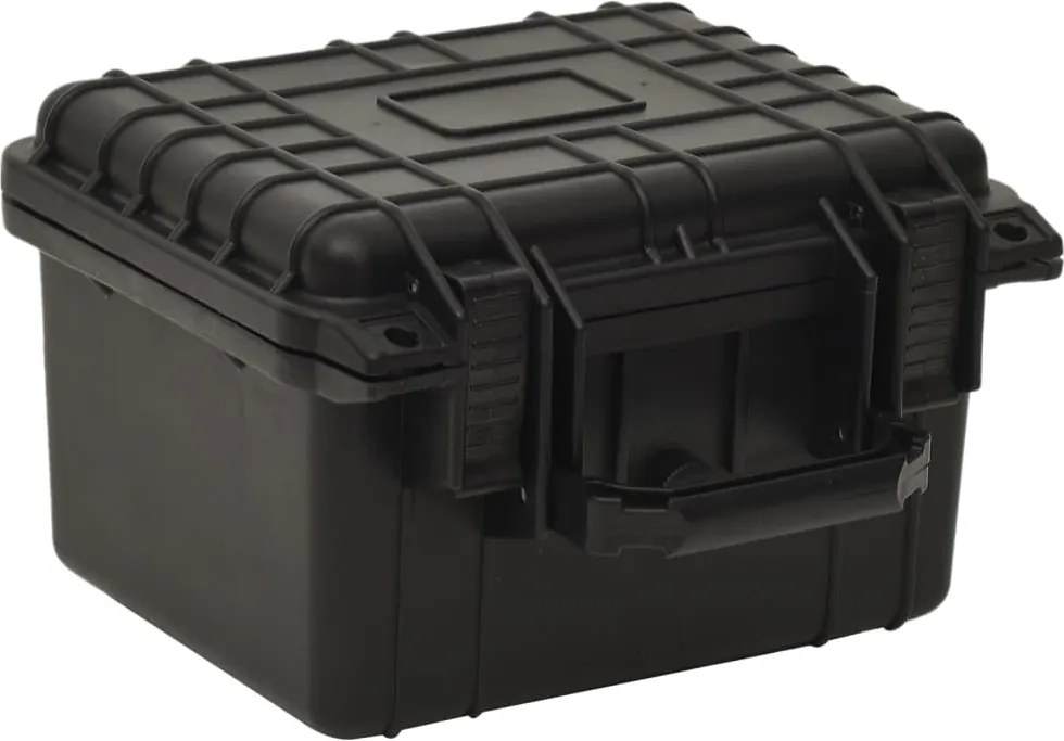 vidaXL fekete PP hordozható repülős tok 27x25x18 cm