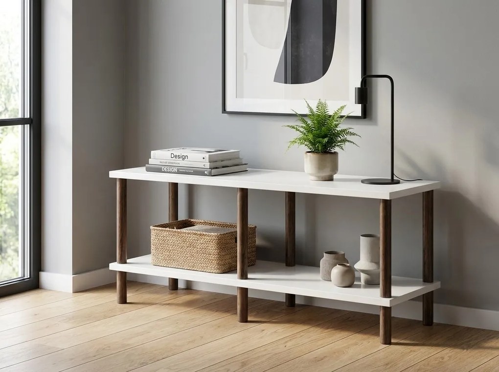 TV szekrény SOLE 120 cm, fehér