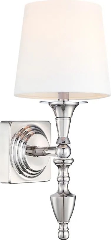 Cosmolight klasszikus fali lámpa austin nikkel cosw01118ni-wh