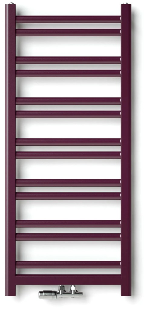 Regnis Retro, fűtőelem 300x1100mm központi csatlakozással 50mm, 444W, matt fekete, RETRO110/30/D5/FEKETE