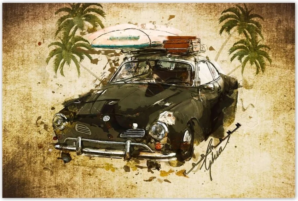 Poszterek 120x80 Volkswagen Karmann Ghia