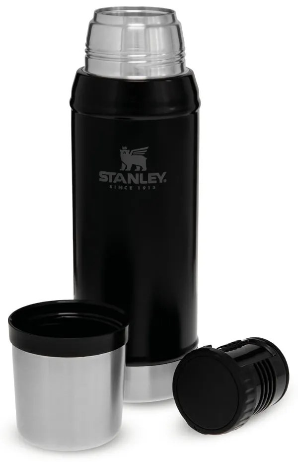 Fekete termosz bögrével 750 ml – Stanley