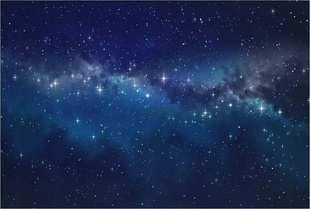 Dekoratív Fotótapéta Hálószobába Csillagos éjszaka 104x70 Ragasztó