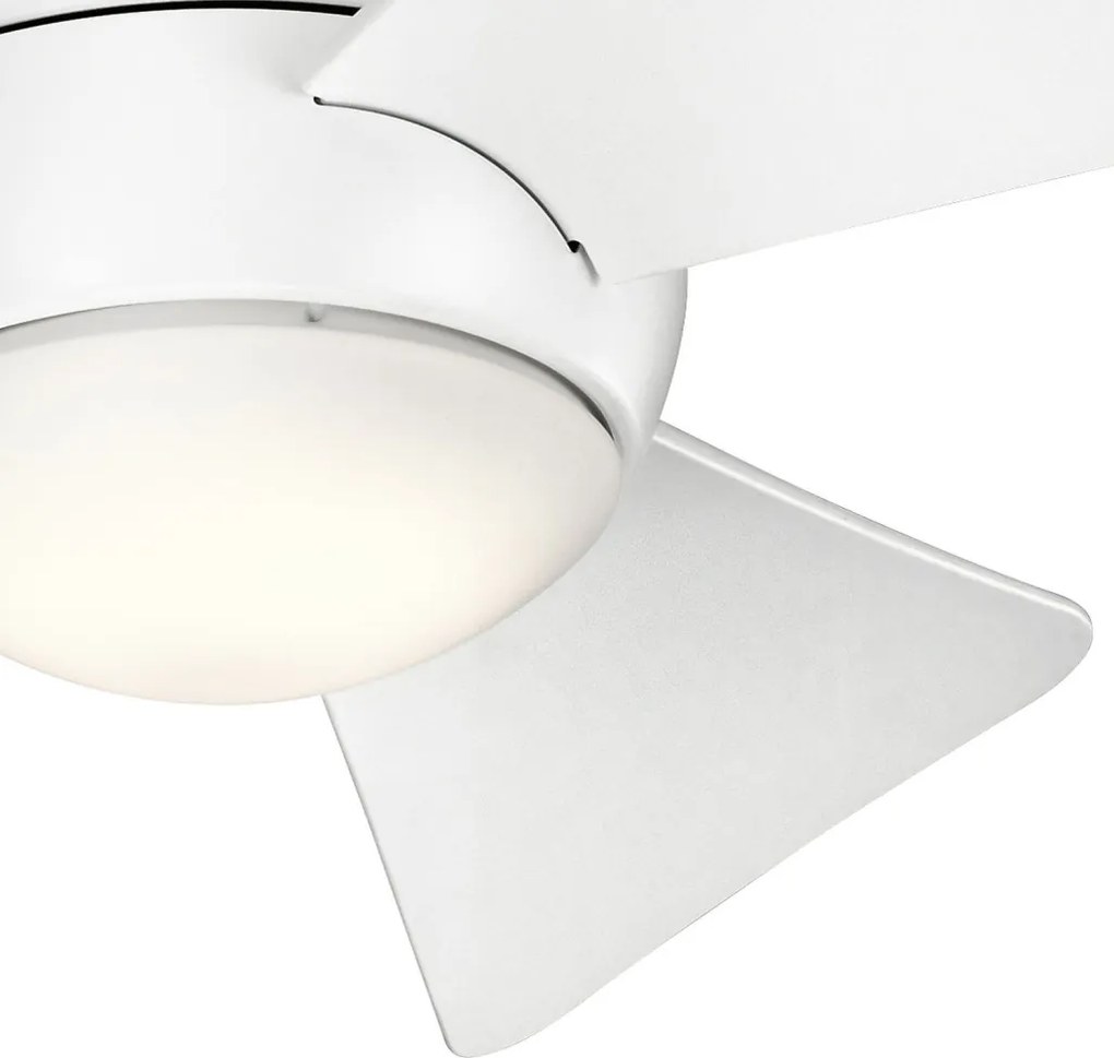 KICHLER KLF-SOLA-34-WHT SOLA Ventilátoros lámpa Matt Fehér LED IP23