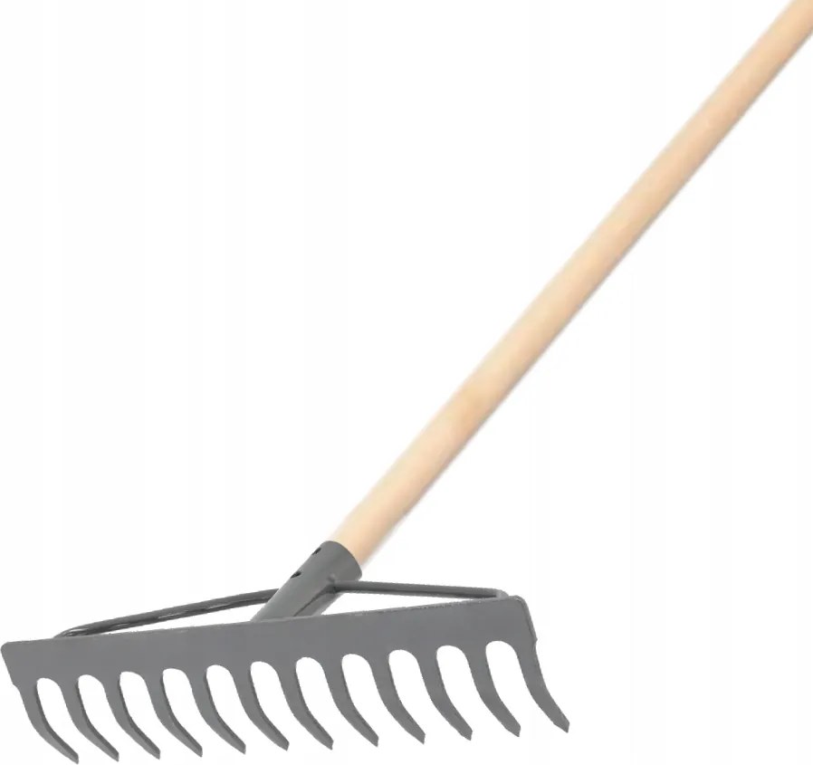 Profi Fém Gereblye 12 Fogú Szár 150cm Keretes