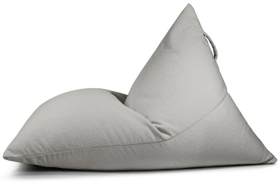 Világosszürke buklé babzsákfotel Razzmatazz – SLOWDOWN