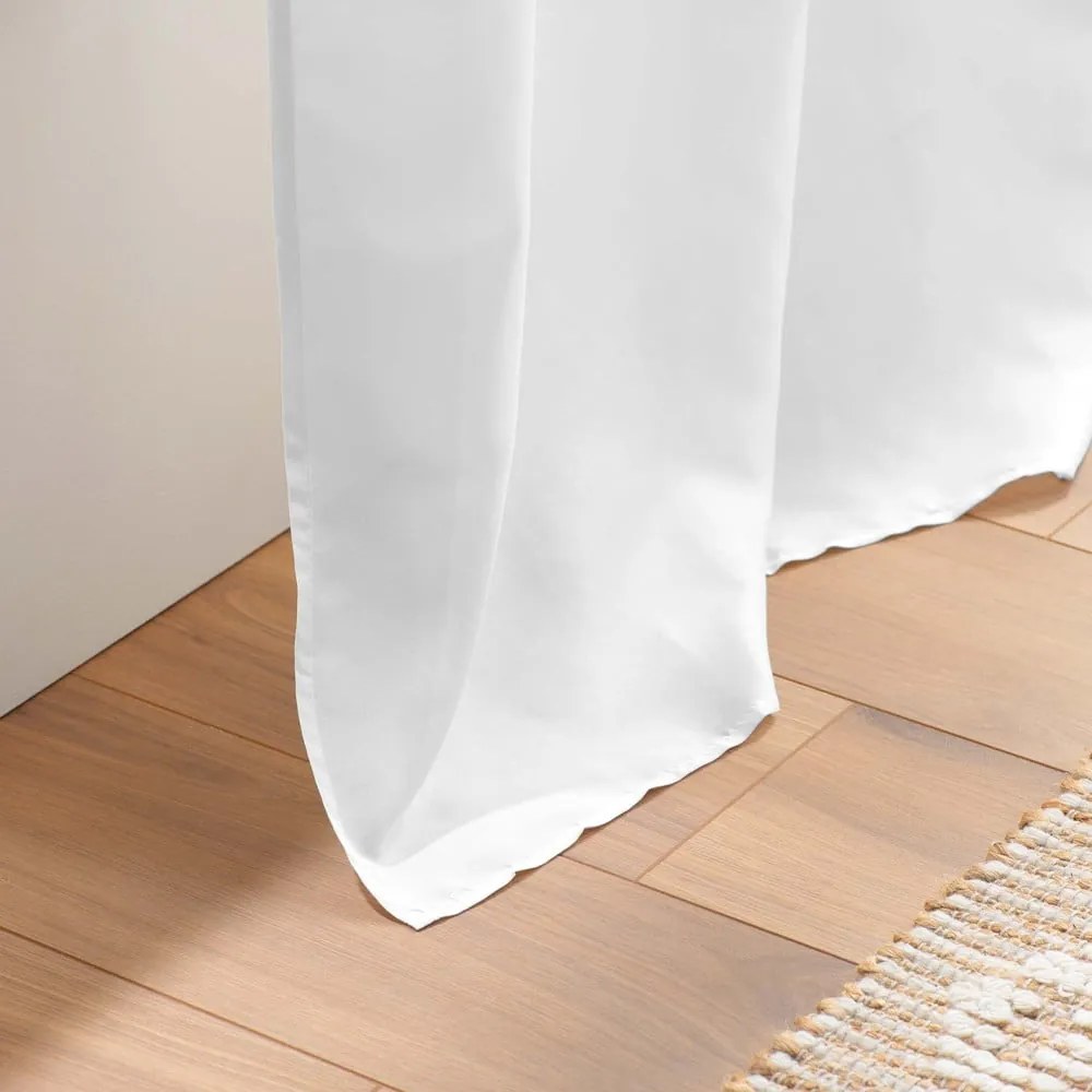 Fehér mikroszálas függöny 140x280 cm Absolu – douceur d'intérieur