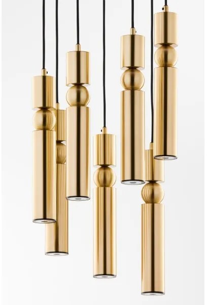 Jupiter 2021 - Csillár zsinóron ALAS 7xGU10/10W/230V arany