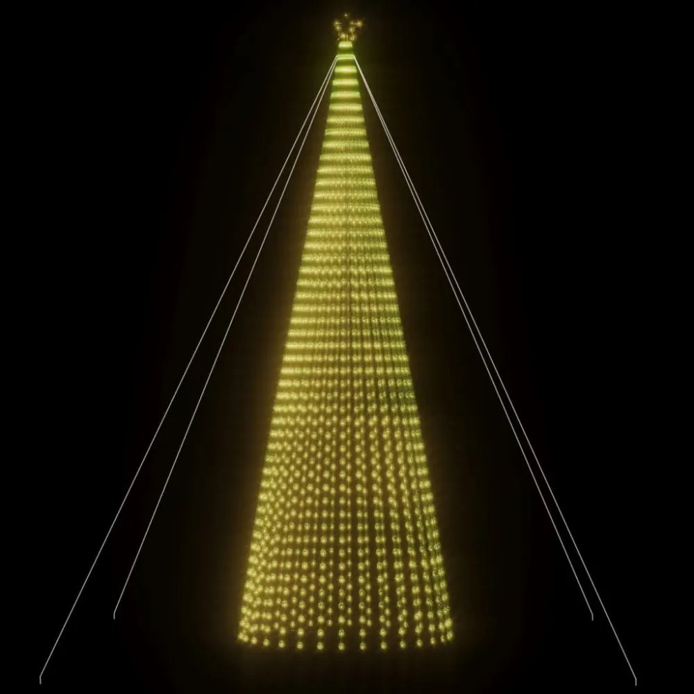 meleg fehér LED karácsonyfa 1544 LED 500 cm