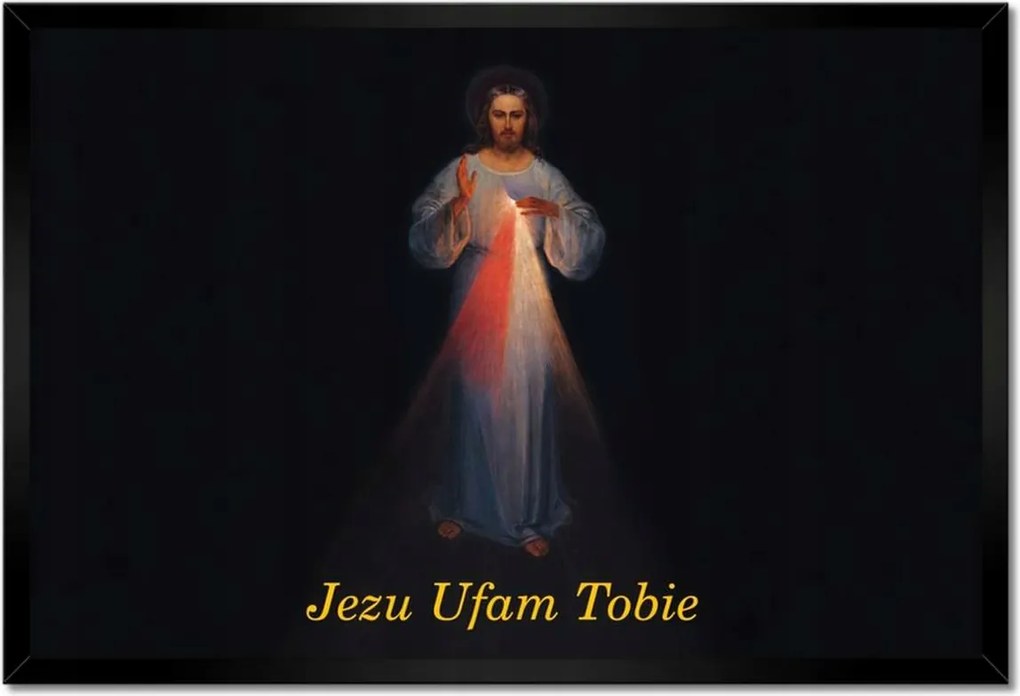 Poszterek keretben 60x40 Jézus Bízom benned