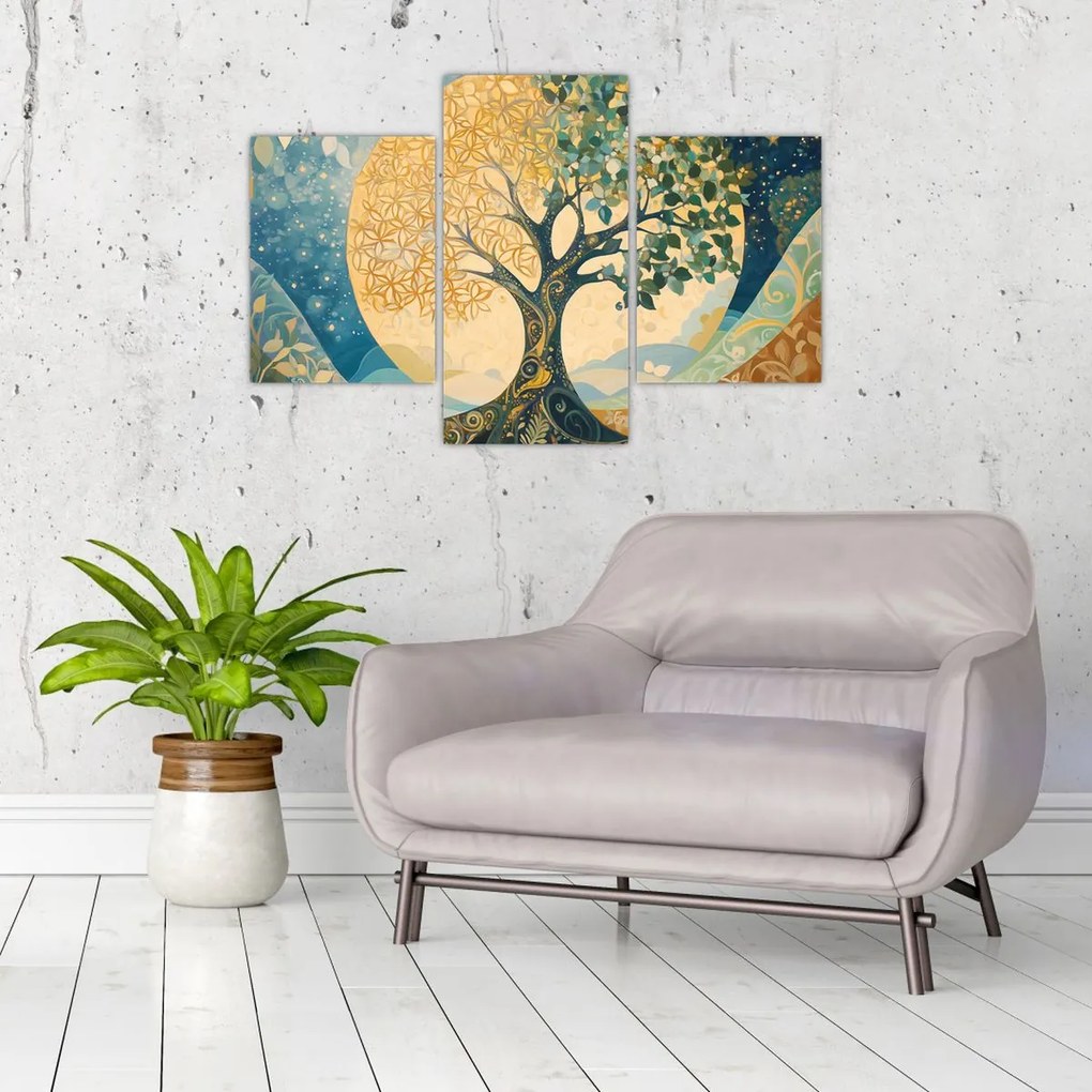 Kép – Életfa a holdban (90x60 cm)