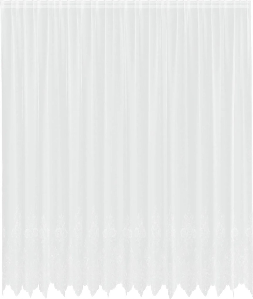 vidaXL Csipkés Függöny függönyökkel Fehér 280 x 400 cm Poliészter