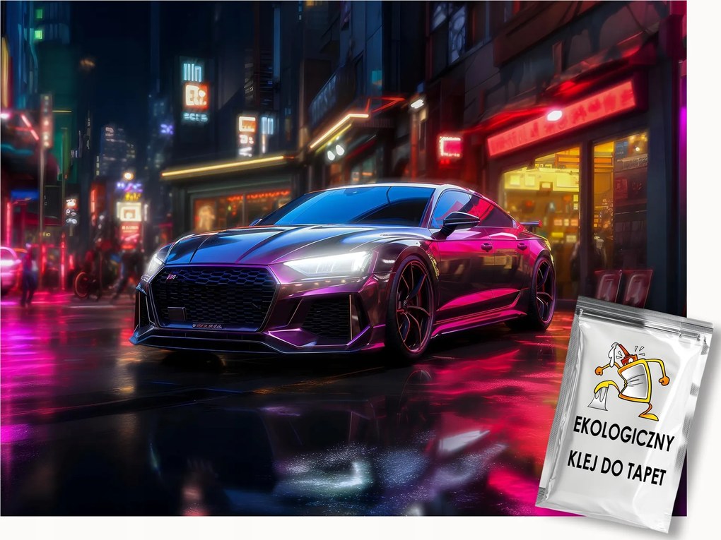 Fotótapéta Flizelina Város Utca Éjszakai Fények Autó 300x210 ragasztó