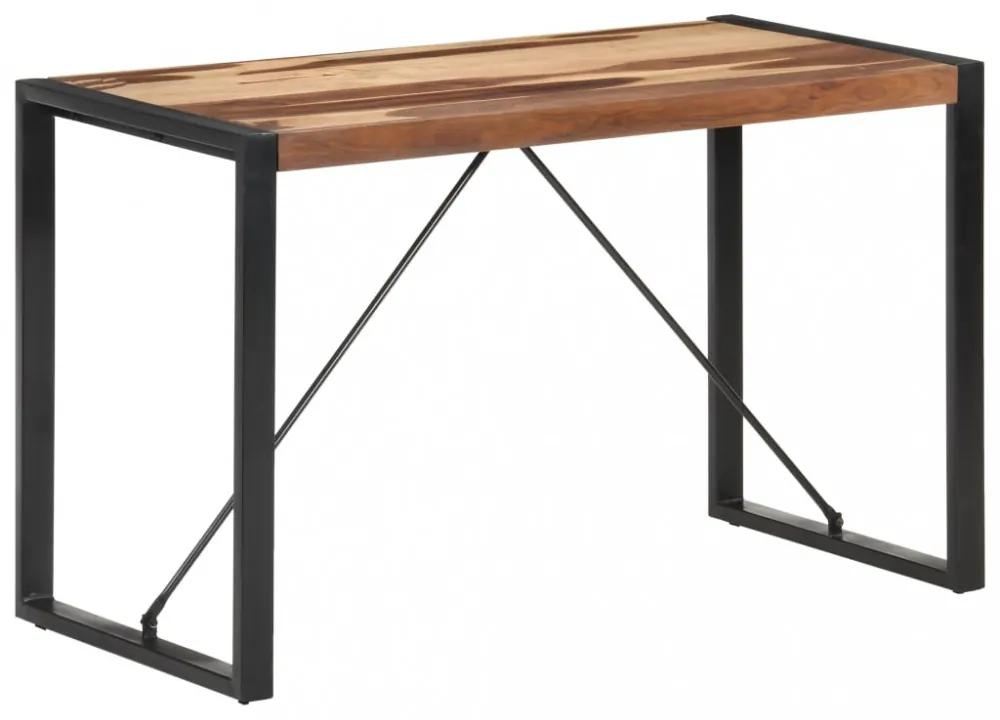 Tömör fa étkezőasztal paliszander felülettel 120 x 60 x 75 cm