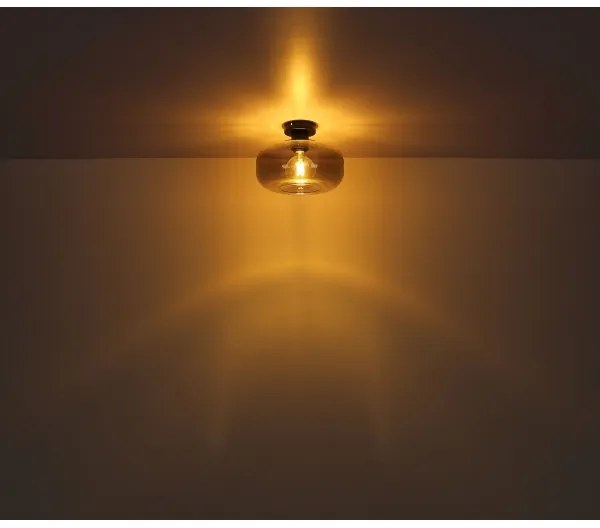 Globo 15566D - Felületre szerelhető csillár GIUSEPPE 1xE27/40W/230V átm. 28 cm szürke