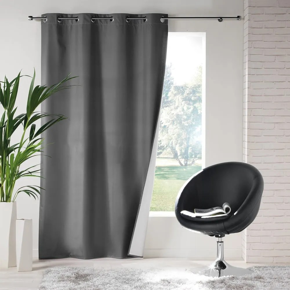 Antracitszürke termo függöny 140x260 cm Icemount – douceur d'intérieur