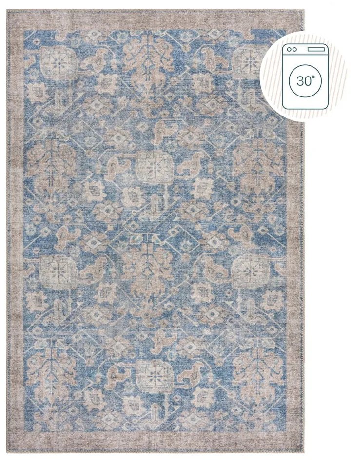 Kék mosható szőnyeg 115x170 cm Orelia Global – Flair Rugs