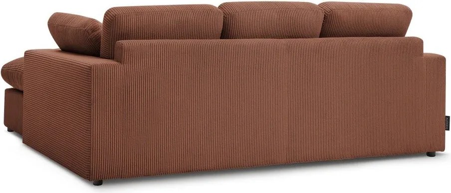 Narancssárga kordbársony sarokkanapé Belair – Bobochic Paris