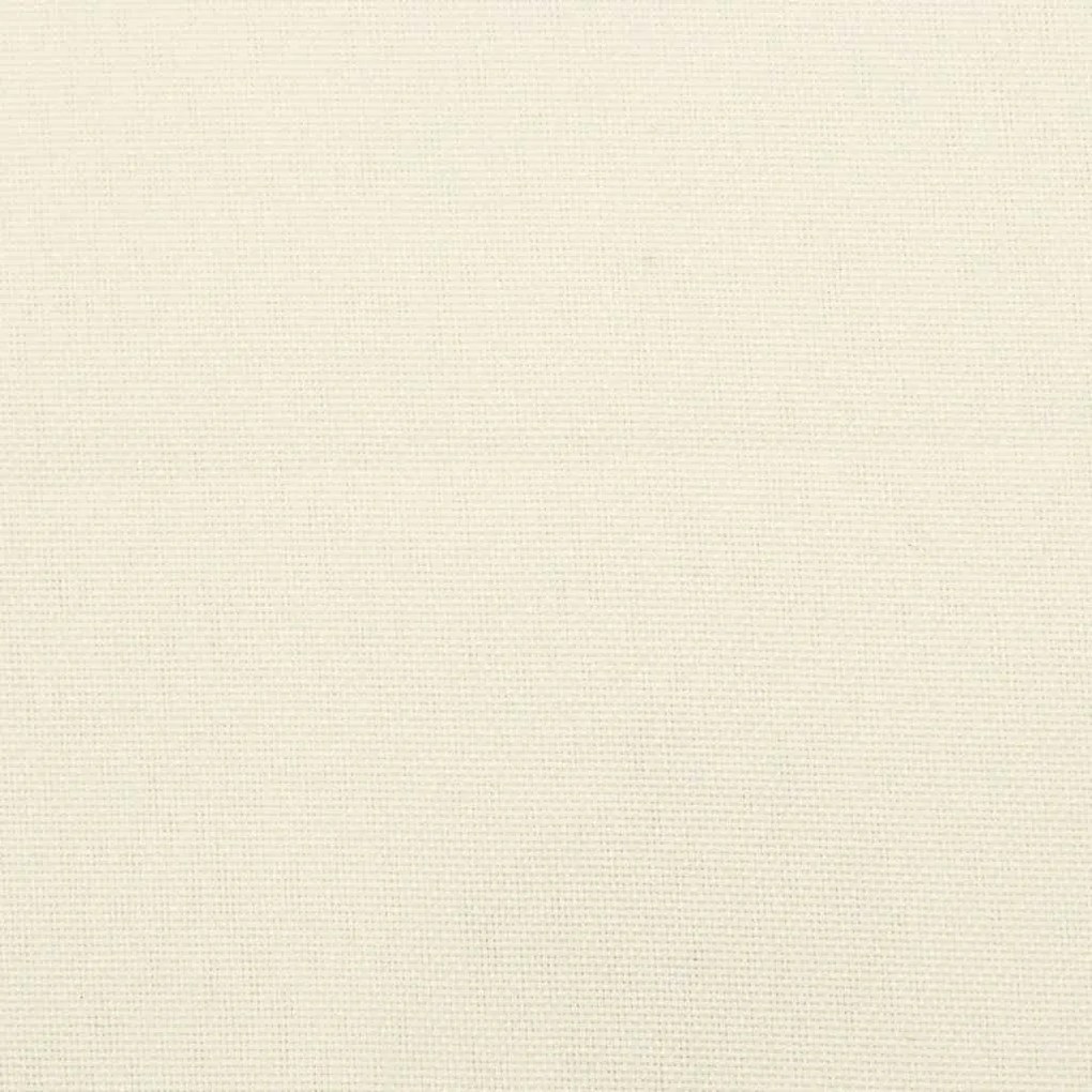 2 db krémfehér szövet raklapkanapé-párna