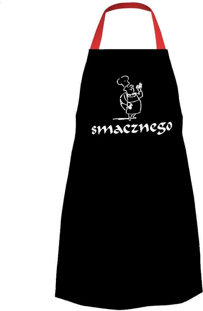 Gasztronómiai kötény, fekete Pros