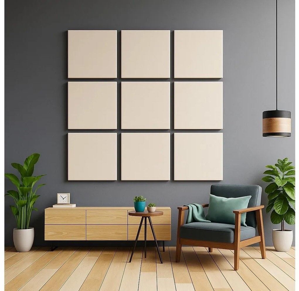 Akusztikus panel SILENCE 58x58 cm krémes