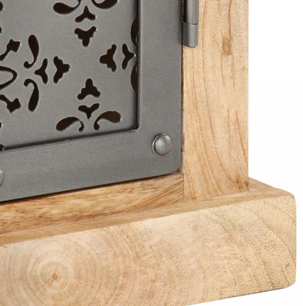 tömör mangófa komód acélajtókkal 60 x 35 x 75 cm