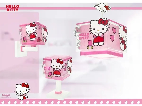 Dalber 73262 - HELLO KITTY gyerekszoba csillár 1xE27/15W/230V rózsaszín