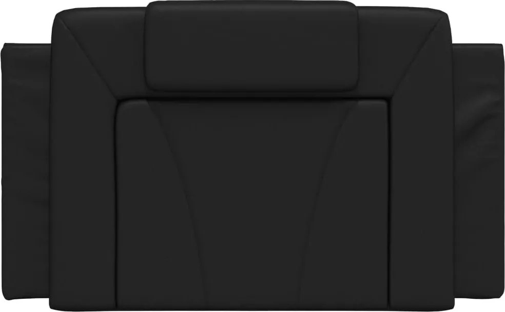 fekete műbőr fejtámla párna Viana 80 cm