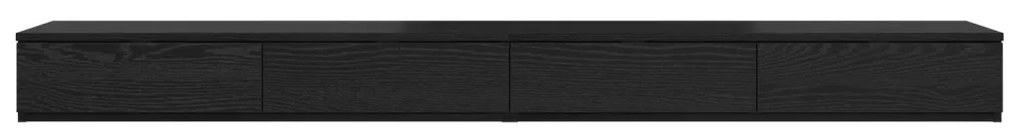 Ágyfiókok fiókkal Musta tammi 200 x 36.5 x 16.5 cm Faanyag