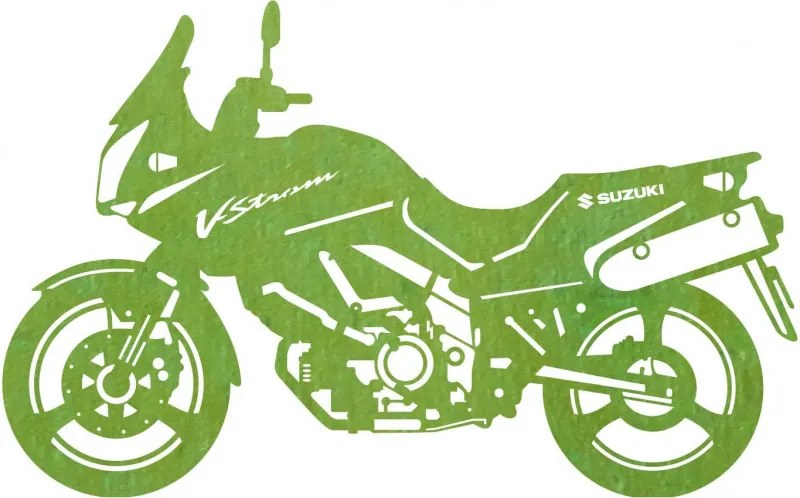 Stílusos falfestmény motorkerékpárra - SUZUKI